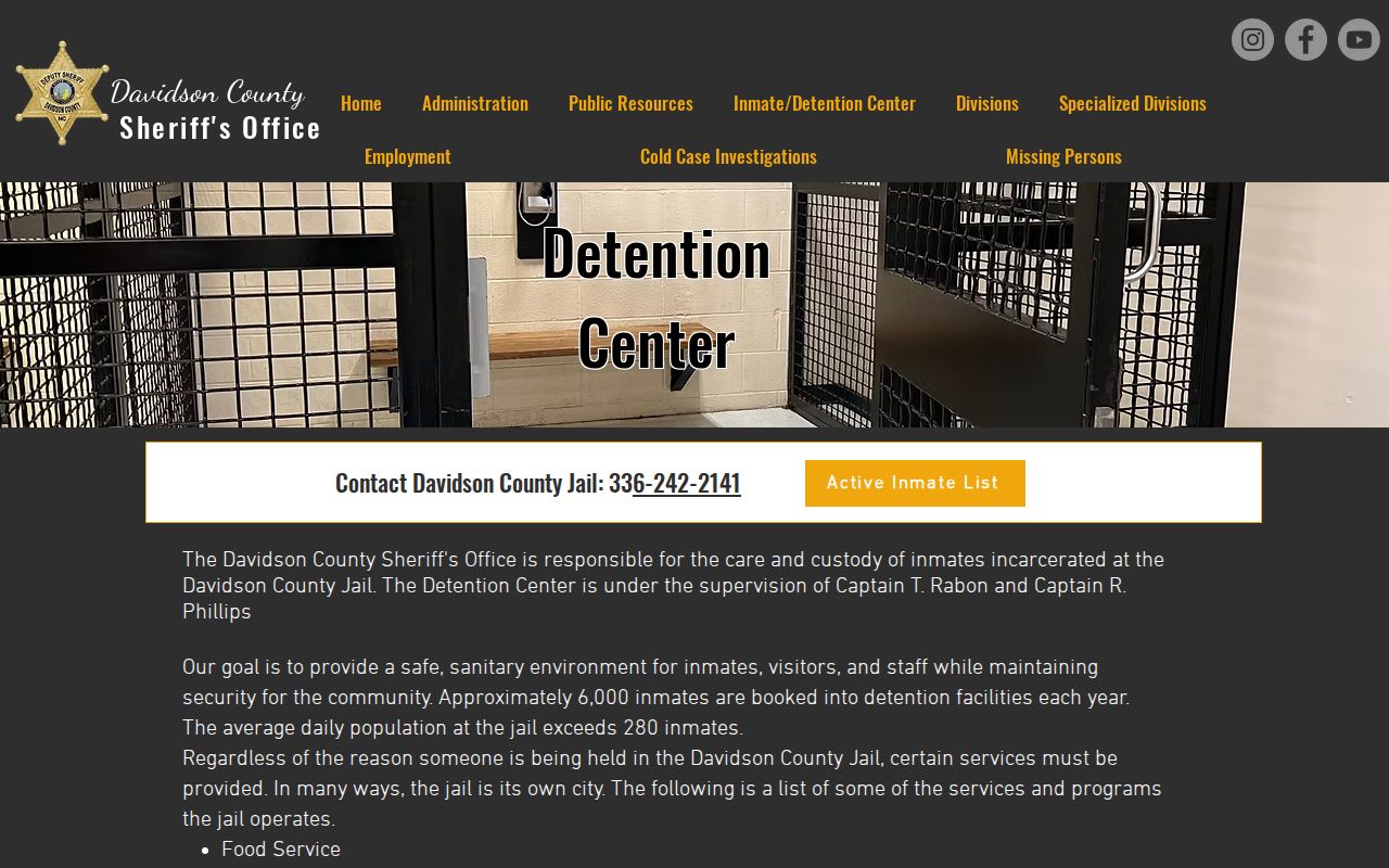 Davidson County 72 hour release detention center source